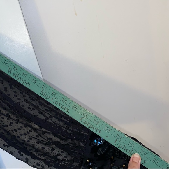 🎈SOLD🎈ZARA Black Jacket / Sweater / Top Velvet Sparkle Beading Sequins - Picture 7 of 8